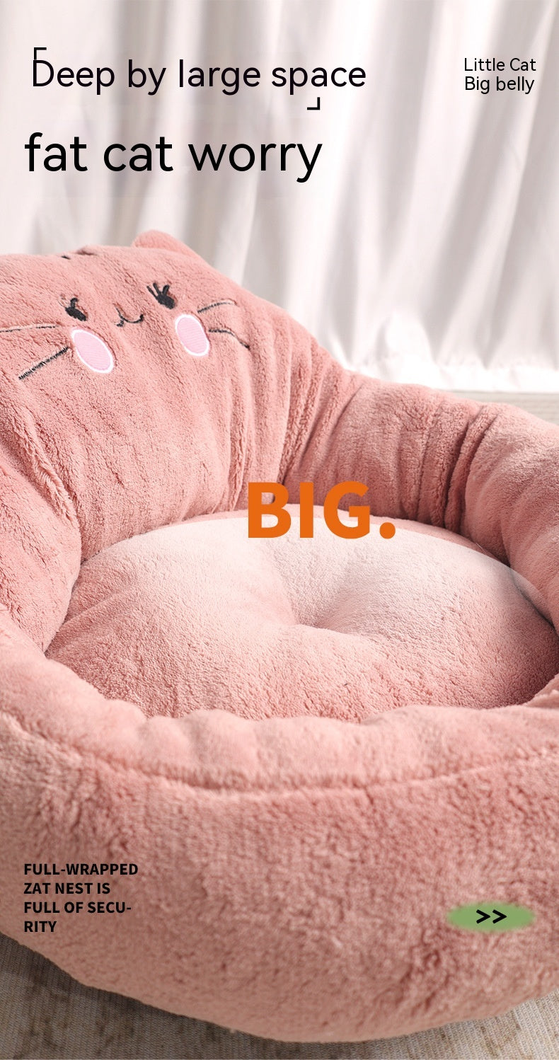 Big And Small  Trending Cartoon Pet Bed Dog Bed Cat Nest