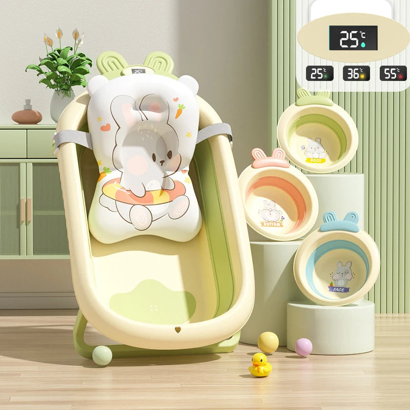 Baby Folding Tub Baby Tub 0-6 years old Large size Newborn Baby Products Bath Seat Bathtub Children's Baby Shower Tub Wash basin