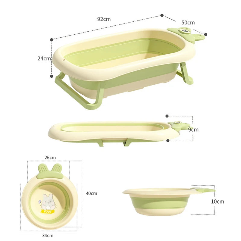 Baby Folding Tub Baby Tub 0-6 years old Large size Newborn Baby Products Bath Seat Bathtub Children's Baby Shower Tub Wash basin