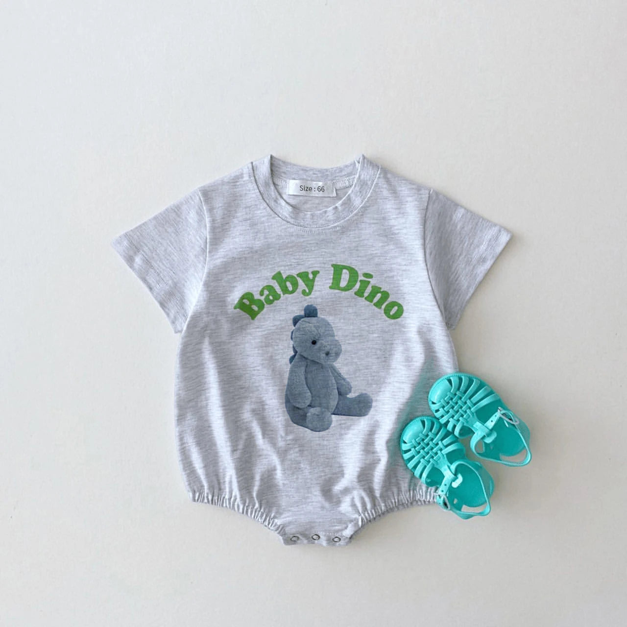 2024 Korean Summer Baby Boy Romper Outfit Organic Cotton Bear Print T shirts Romper 3month Infant Clothing Baby Girl Bodysuit