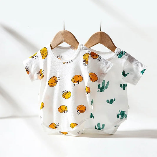 Cartoon Summer Baby Bodysuits Body Baby Boy Girl Clothing Sets Newborn Short Sleeve Baby Clothes Products Jumpsuit Unisex 0-12M