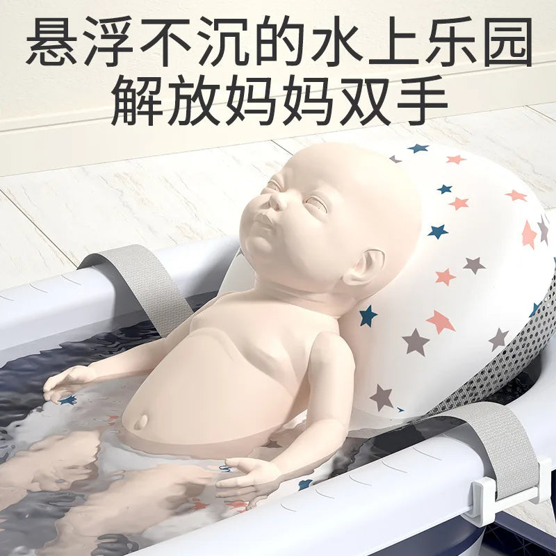 Baby Bath Tub Baby Foldable Toddler Sitting and Lying Large Tub Children's Household Newborn Children's Products