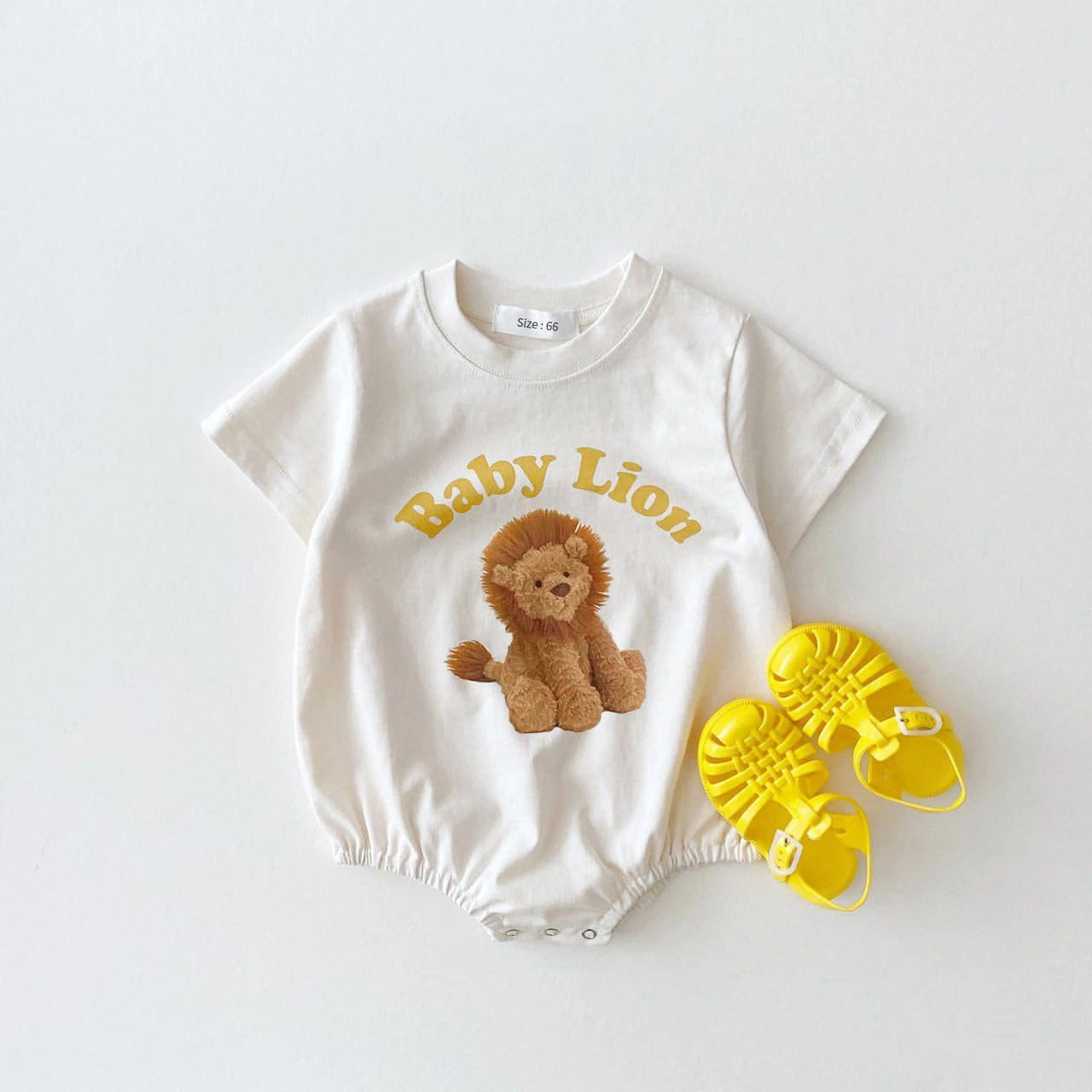 2024 Korean Summer Baby Boy Romper Outfit Organic Cotton Bear Print T shirts Romper 3month Infant Clothing Baby Girl Bodysuit